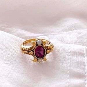 Feb birthstone! Avon Vintage Cocktail Statement Ring
